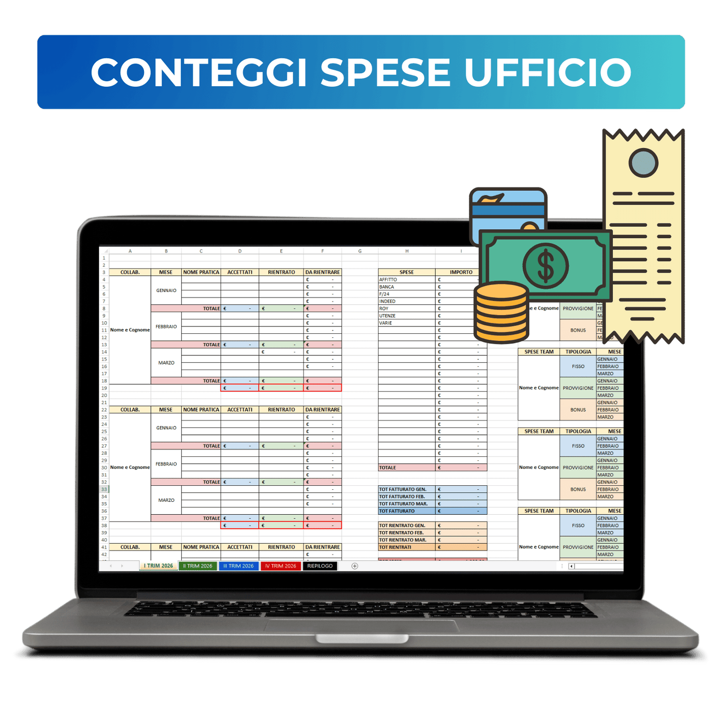 Tracker per Spese Ufficio + Script Utili per il tuo Team